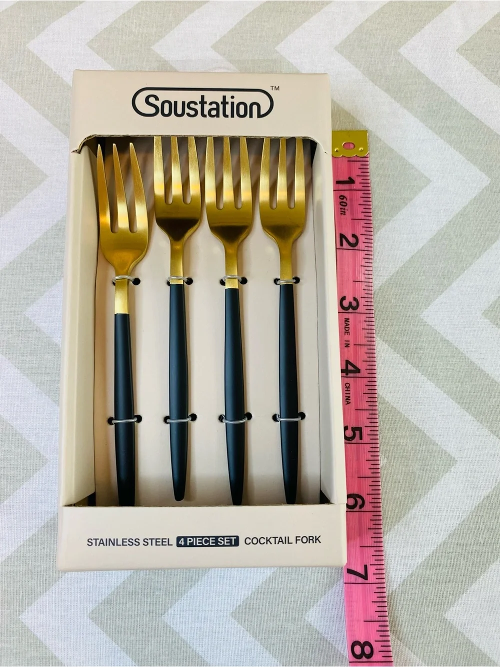 Stainless Steel Cocktail Forks 4pc Set